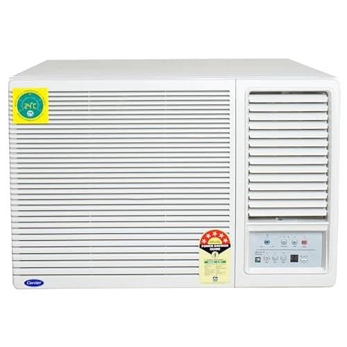 Carrier 1.5Ton 5 Star Copper, Dust Filter & Turbo Mode Window Inverter Air Conditioner(CARRIER WIN Air Conditioner 18K ESTRELLA EXI 5 STAR, White)