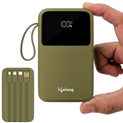 Lifelong ZenCharge 20000 mAh 22.5 W Compact Pocket Size Power Bank with 6 Input/Output Port (Olive, Lithium Polymer, Fast Charging, Quick Charge 3.0 f...