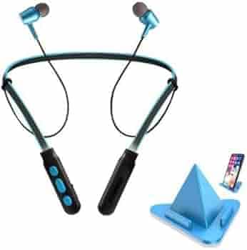 Blaxstoc B11-897 Bluetooth Wireless In Ear Earphones With Mic Sport Stereo S -Free For All Smartphones & Tablets Wth Mobile Holder Stand