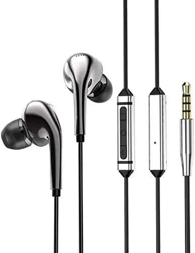 HiHiHear Blon Bl-T3 In Ear Earphone,11Mm Composite Diaphragm Dynamic Drive In Ear Earphone, Metal Shell Bass Hifi Dj In Ear Monitor With Detachable Cable With Mic Earphone (With Mic, Bl-T3 Gun)