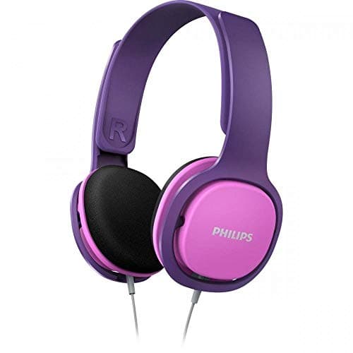 Philips SHK2000PK Kids Headphone, Ergonomic,Adjustable, With a Maximum Volume limit of 85dB (Pink/Purple)