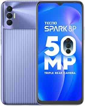 Tecno Spark 8P (Iris Purple, 4GB RAM,64GB Storage)| 50MP SuperNight Camera | Upto 7GB RAM | 18W Flash Charger