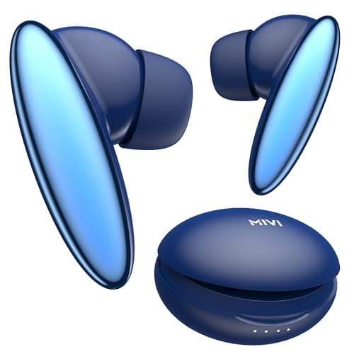 Mivi DuoPods Vibe | Dual Connectivity Ear Buds Wireless | Clear HD Calls | 5.3 Bluetooth Earphone Wireless | 13mm Drivers | 60 Hours Playtime | Made i...