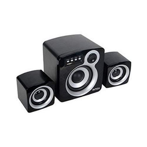 Intex IT-850U 16 Watt 2.1 Channel Wired Multimedia Speaker (Grey and Black) PC Speakers