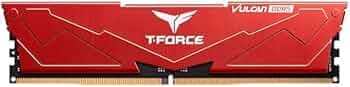 TeamGroup T-Force Vulcan 8GB 5200MHz CL40 Aluminum Metal Heatsink DDR5 Desktop Gaming Memory/RAM with Enhanced Heat Dissipation, Supports Intel XMP 3....