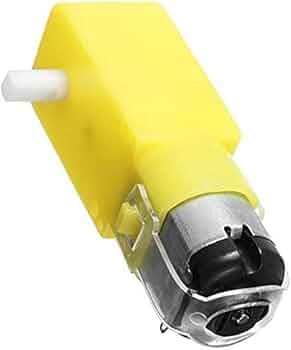 Robocraze Single shaft BO Motor | Single Shaft Smart Car/Robot | Electronic Hobby and Projects | Gear Motor for Robotic Vehicles- Black and Yellow- (P...