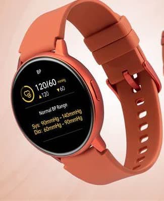 (Renewed) Fastrack Reflex Play, AMOLED,1.3" Always On Display,Premium Metal Frame & IP68 Smartwatch  (Orange Strap, Free Size)