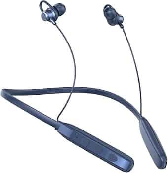 Tecsox Verve Wireless Neckband - 40 Hours Playback, IPX5 Water Resistant, Boom Bass Bluetooth Gaming in-Ear Headset for Immersive Audio Experience - B...