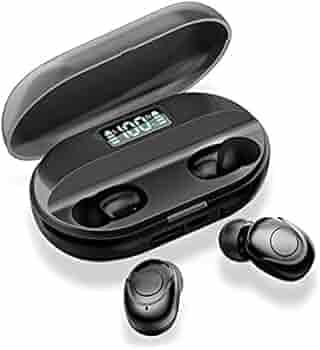 REEPUD Bluetooth Wireless Earbud Headphone with Noise Cancellation Headset (TWS-T2 Sport Black)