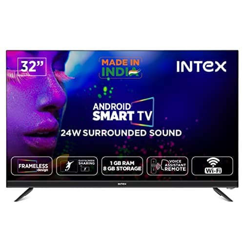 Intex 80 cm (32 inches) HD Ready Smart LED TV Smart LED-SHF3291 (Black)