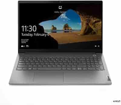Lenovo ThinkBook 15 AMD Ryzen 5 5500U 15.6" (39.62cm) FHD 220 Nits Antiglare Thin and Light Laptop (16GB/512GB SSD/Windows 11/MS Office/Mineral Grey/1.7 Kg), 21A4A09RIH