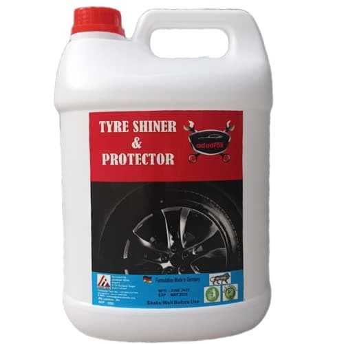 ADADFOX Tyre Shiner Polish 5 LTR | Gives Lustrous Dark, Long Lasting Super Black Shine - Non-Greasy and No Sling Formulation