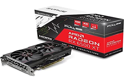 Sapphire Pulse AMD Radeon RX 6500 XT Gaming Graphics Card with 4GB GDDR6, AMD RDNA™ 2