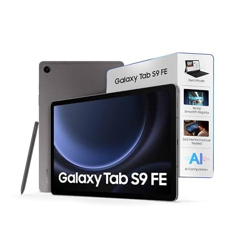 Samsung Galaxy Tab S9 FE 27.69 cm (10.9 inch) Display, RAM 8 GB, ROM 256 GB Expandable, S Pen in-Box, Wi-Fi, IP68 Tablet, Gray