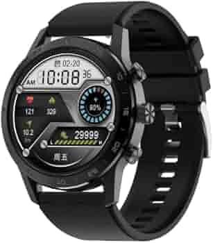 Xeniks Dignity 454x454 Resolution with AMOLED Display, Bluetooth Calling Smartwatch,Stainless Steel Body, 200+Watch faces,Multi-Sports Mode,SPO2,ECG Monitoring,(1 silicon & 1 metal strap) IP68 Sweatproof (Black)