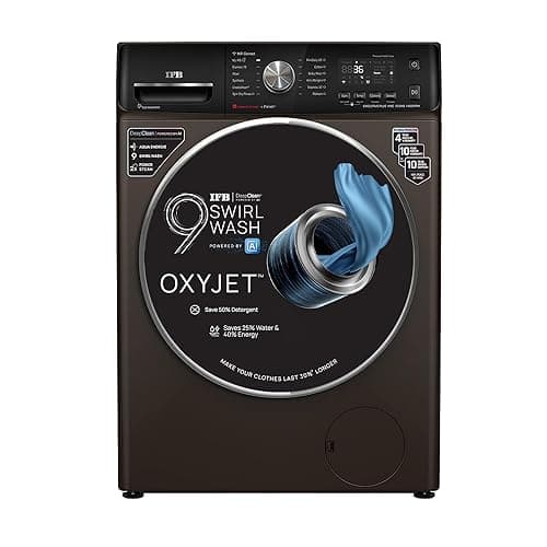 IFB 10 Kg 5 Star Eco Inverter 2X Power Steam Fully Automatic Smart Front Load Washing Machines (Executive Plus MXC 1014, Mocha, Oxyjet™ Technology, 4 Years Comprehensive Warranty)