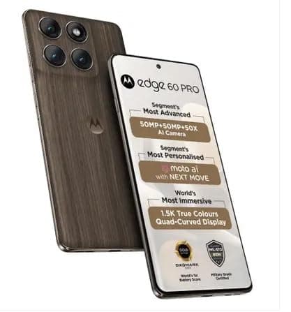MOTOROLA Edge 60 Pro (Pantone Walnut, 256 GB) (8 GB RAM)