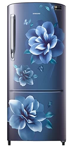 Samsung 183L 3 Star Inverter Direct-Cool Single Door Refrigerator (RR20C1723CU/HL,Camellia Blue) 2023 Model