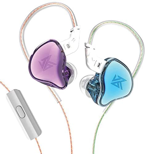 KZ EDC Wired IEM Earphone, 10mm Dynamic Driver Exquisite Craftmanship Stage Monitor Level Noise Isolation in Ear Monitor Earbuds with Oxygen Free Copp...