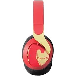 Reconnect Marvel Iron Man Wireless Over Ear Metallic Headphone with Built in mic, Sweat Resistant, Siri/Alexa/GoogleOk Compat