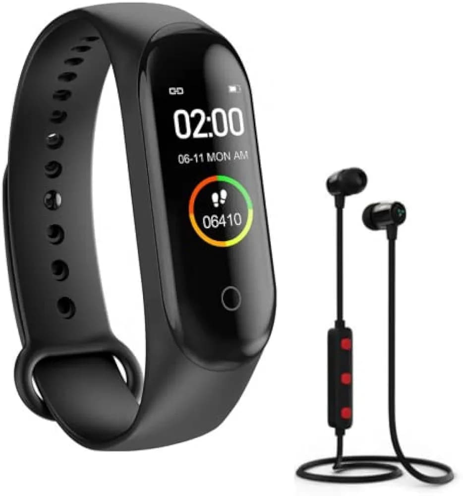 Infinizy (Youtuber Choices :13 Years Warranty M5 Smart Band Fitness Watch, Sport Wireless Bluetooth Magnet Headset