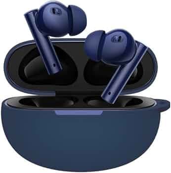Mavro Case Cover Compatible with Realme Buds Air 5 (Earbuds Not Included) (Navy Blue)