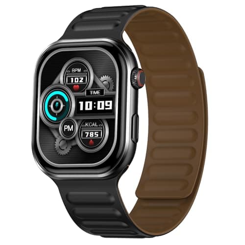 Fire-Boltt Brillia Smart Watch with 51.3mm (2.02 inch) AMOLED Display, Bluetooth Calling, SpO2, Heart Rate Monitoring, 120+ Sports Modes (Brillia Pro,...