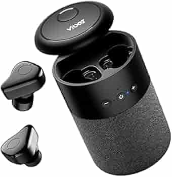 Vibez Trans TWS Earphones 2-in-1 Wireless Speaker and bluetooth Earphones |Wireless in Ear Earbuds with Mic|Type-C Fast Charging & IPX4 Sweat & Water Resistant Earbuds( VBTWS01 , 1 Year Warranty, Black)