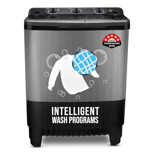 Power Guard 7.5 Kg 5 Star Semi Automatic Top Loading Washing Machine (PG75WMSATL-01, Grey,Black)