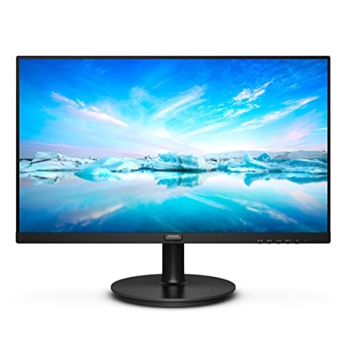 (Renewed) Philips 222V8LA/94 54.6 cm (22") VA Panel LCD Monitor with LED Backlight, Built-in Speakers, DisplayPort/HDMI/VGA Connectivity, Full HD, 75 Hz Refresh Rate, Flicker Free, VESA Mount