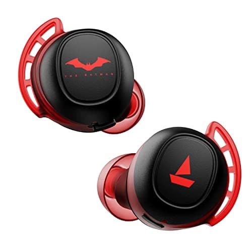 boAt Airdopes 441 Pro The Batman Edition TWS Earbuds with Upto 150 Hours Playback, Signature Sound, IWP™ Technology, IPX7 & BT v5.0(Crusader Knight Black)