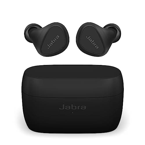Jabra Elite 5 True Wireless in-Ear Bluetooth Earbuds - Hybrid Active Noise Cancellation (ANC), 6 Built-in Microphones for Clear Calls, Small Ergonomic Fit and 6mm Speakers – Black, Amazon Exclusive