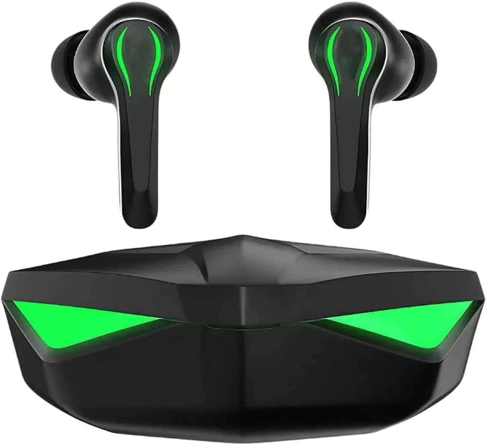 SUPER CRP CR BT-454 True Gaming TWS, Lightweight Earbuds & Multifunction Controls (Active Black, with Mic)