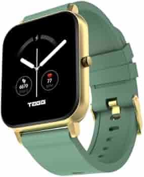 TAGG Verve Sense Smartwatch with 1.70'' Large Display, Real SPO2, and Real-Time Heart Rate Tracking, 7 Days Battery Backup, IPX67 Waterproof || Gold Green, Standard