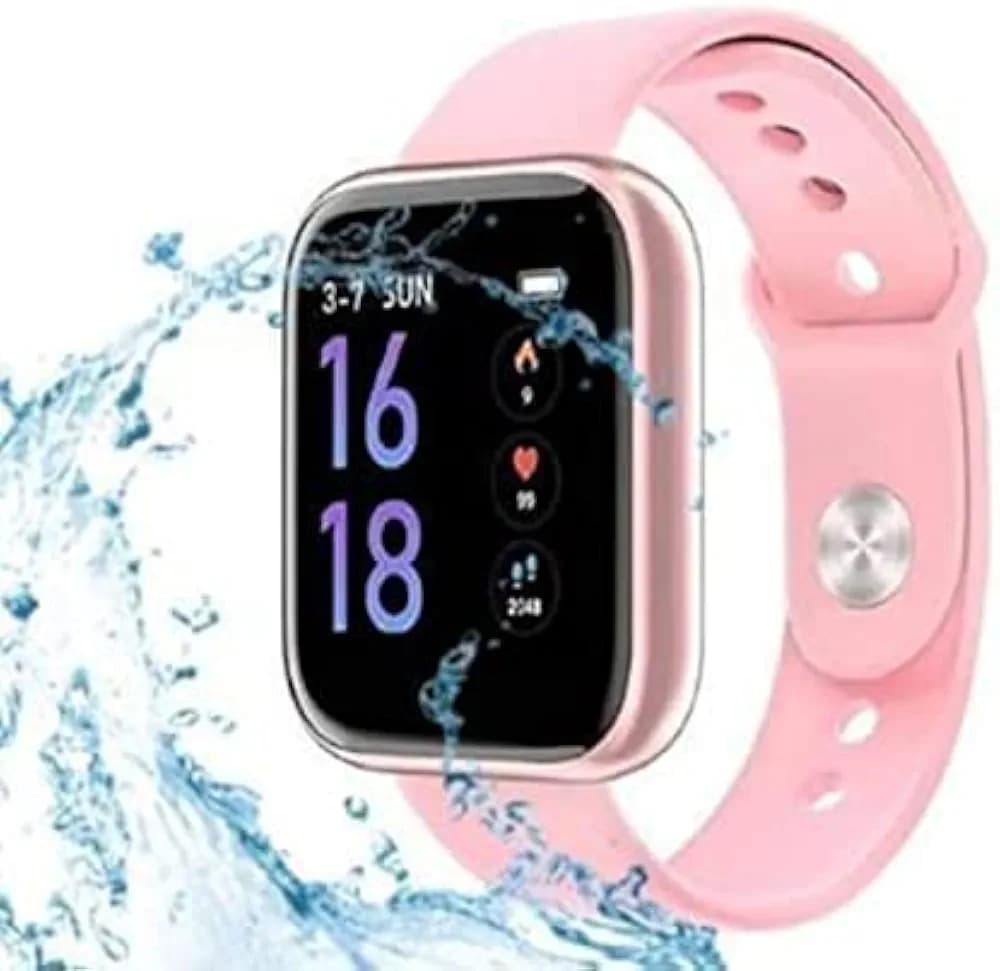 MUTTA D-20 Bluetoth Smart Watch Fitness Band for Boys, Girls, Men, Women & Kids | Sports Watch for All Smart Phones I Heart Rate, Spo2, BP, Sleep Monitor-Pink