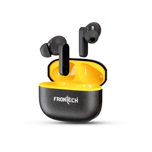FRONTECH SONIQ TWS Earphones| Powerful Bass | 15Hrs Playback | 300 Hrs Standby |40ms Latency| Bluetooth 5.0 (EF-0092)