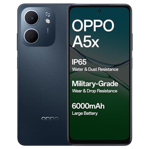 OPPO A5X 4G (Midnight Blue, 4GB RAM, 64GB Storage) with Exchange Bonus or No Cost EMI