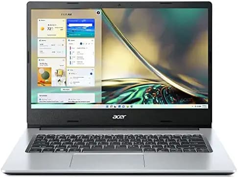 Acer Aspire 3 Laptop (Made in India) A314-35 35.56 cm (14-Inch) HD Display (Intel Pentium Silver Quad -Core Processor N6000 | Windows 11 Home | 4 GB | 256GB SSD | Weight : 1.45 Kg| Silver