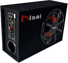 NISAI NS-1042 10 Inch Sub woofer 4200 watt, Active Bass Tube Subwoofer (Powered, RMS Power: 335 W)