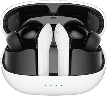 (Refurbished) Amazon Basics TWS in-Ear Earbuds (AB-T08) with Fast Charging up to 50 Hours of Playtime | Dual 10mm Driver | IPX4 Water-Resistance | Blu...