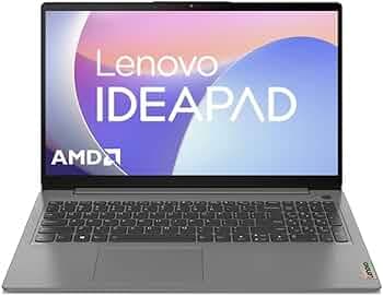Lenovo IdeaPad Slim 3 AMD Ryzen 7 5700U 15.6" FHD Thin & Light Laptop (16GB/512GB SSD/Windows 11/Office 2021/Arctic Grey/1.65Kg), 82KU024JIN