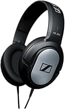 Sennheiser HD-201 Wired Over Ear Headphones without Mic (Black)