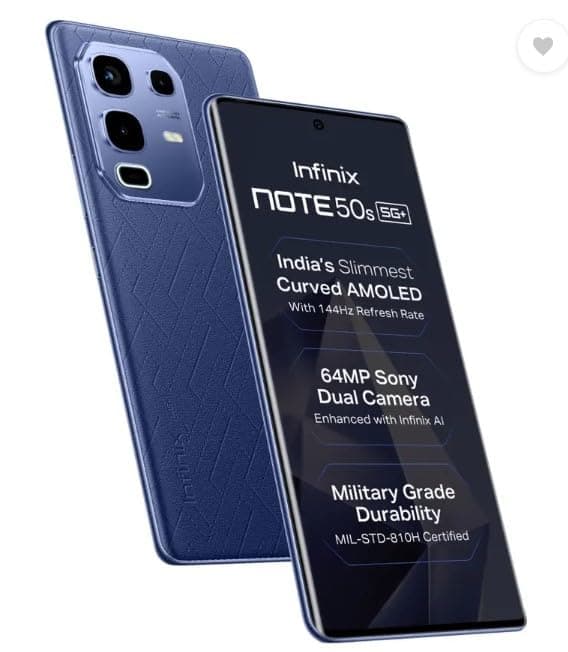 Infinix Note 50s 5G+, Marine Drift (8GB, 128GB)