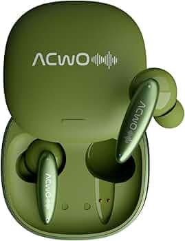 ACwO DwOTS 717 in-Ear Earbuds with 52 Hours of Playtime, Low Latency Gaming, and Instant Connectivity (Emerald Green)