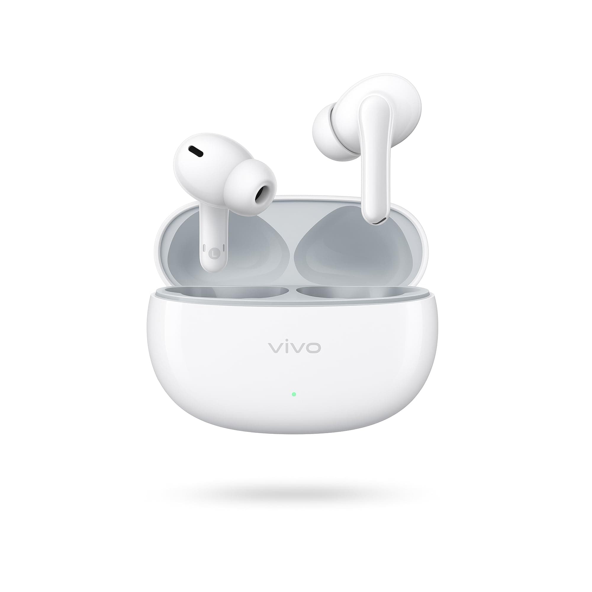 vivo TWS 3e True Wireless Earbuds | Bluetooth 5.3, AI Noise Cancellation, 42H Battery, 88ms Low Latency, Dual Device Pairing, IP54 Splash Resistant – (Bright White)