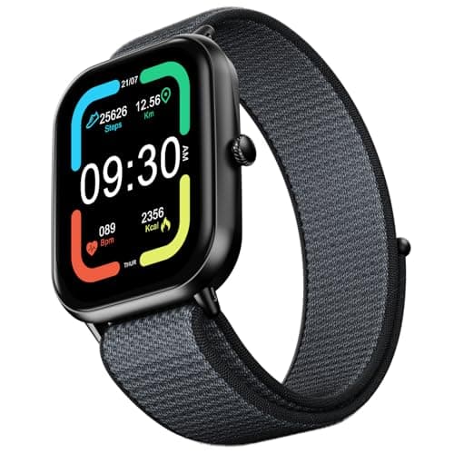 Fire-Boltt Newly Launched Ninja Call Pro Max Nyluxe Smart Watch 2.01 inch Display, Bluetooth Calling, 120+ Sports Modes, Health Suite, Voice Assistanc...