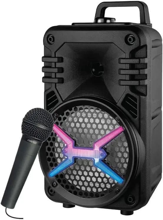 IKALL IK200 Wireless Bluetooth Party Speaker with (10 Watt, Multiple Connectivity), Black