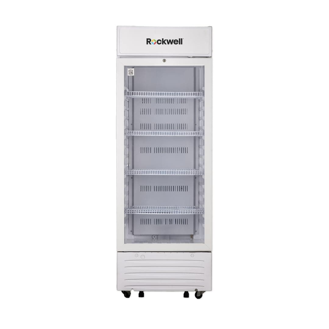 Rockwell RVC400A Single glass door Visi cooler,310 Litres (Internal LED, Heavy Duty, Dynamic cooling)