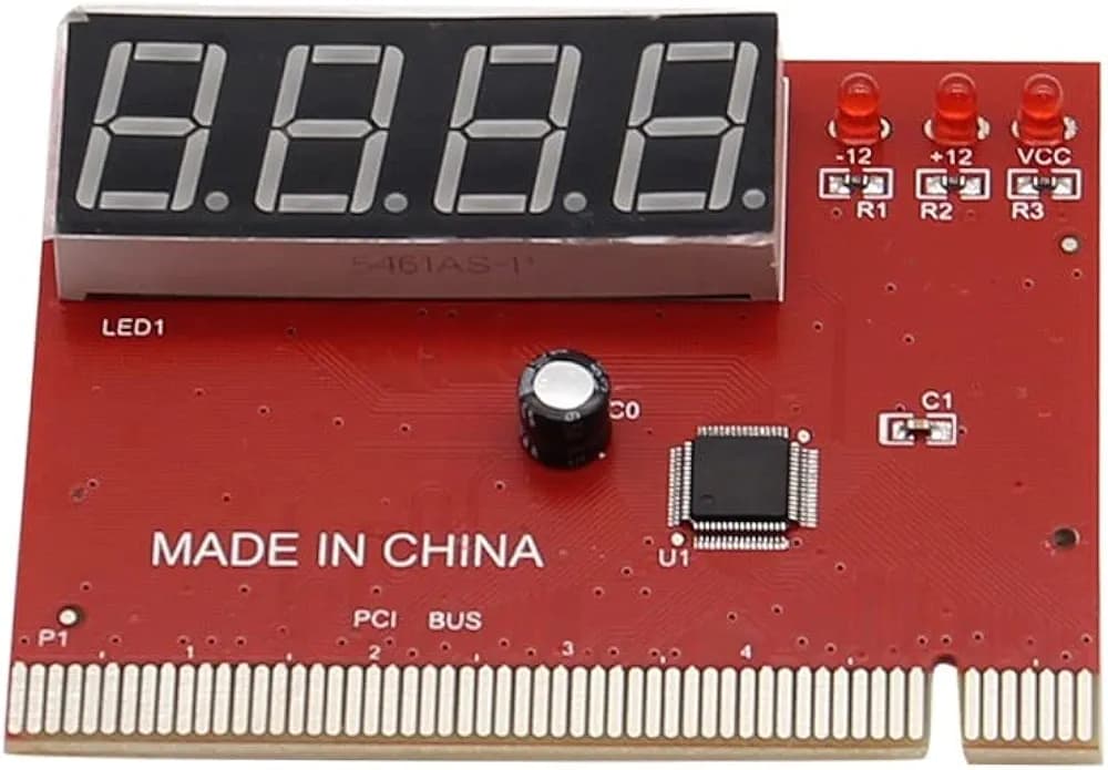 4-Digit Computer Motherboard Mini PCIE LPC Debug Post Card Digital PCI PCI-E LED Diagnostic Display Tester Card Test PC Desktop