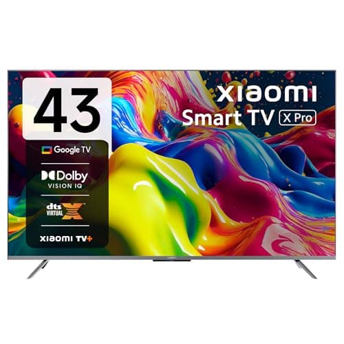 Mi 108 cm (43 inches) X Pro 4K Dolby Vision IQ Series Smart Google TV L43M8-5XIN (Black)